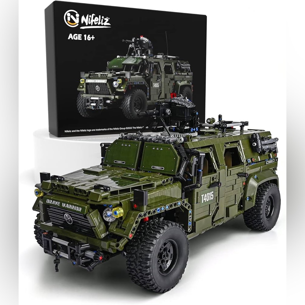 Nifeliz Warrior Military Car Building Kit
 with Technic Compatible Parts